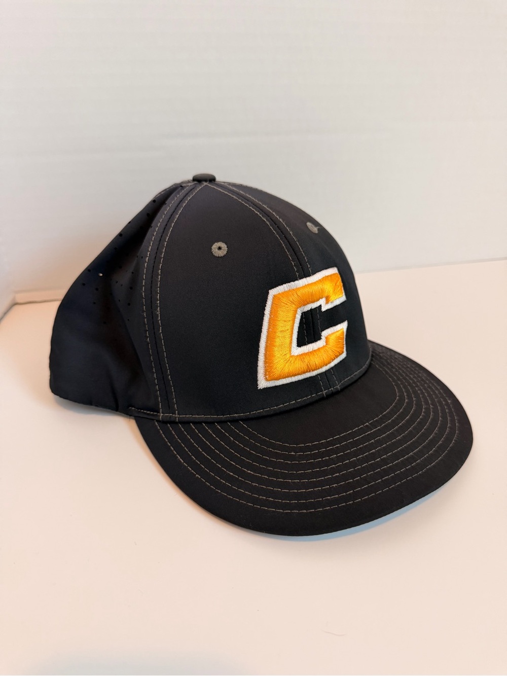 Black Canes Baseball Cap with Yellow 'C' Patch - Small-Medium